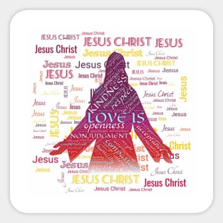 108 holy names of Jesus Christ and blessings Sticker